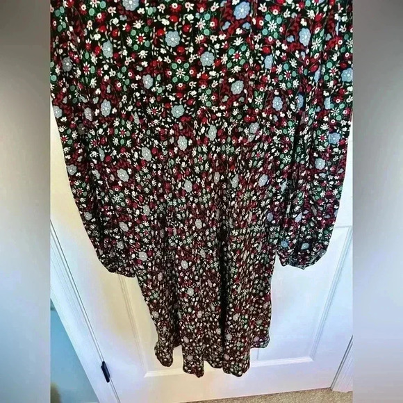 Boden Tie Neck Shirt Dress size 10L - Picture 9 of 10